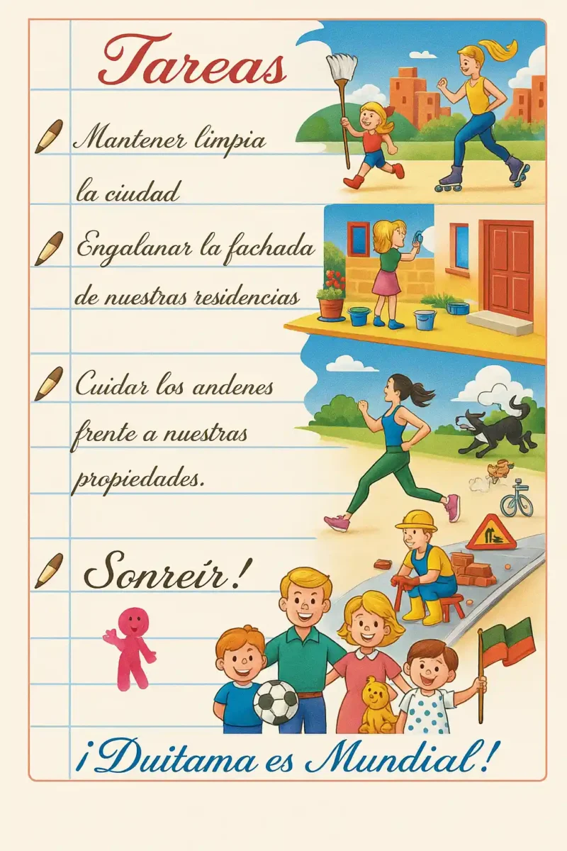 La gran tarea fue engalanar a la ciudad sin ahorrar esfuerzo y sonreír.