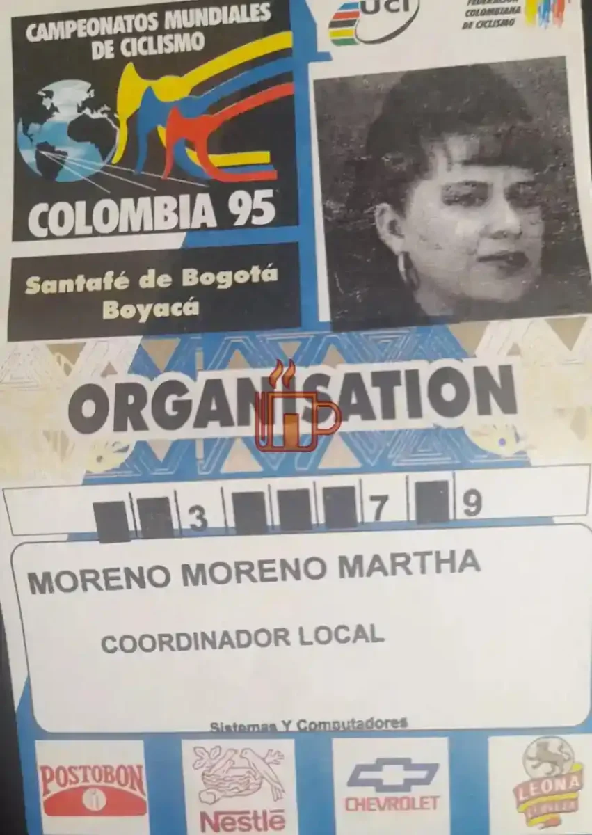 Periodista voluntaria Mundial de Ciclismo en Ruta 1.995